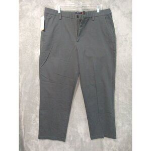 Dockers Pants Mens 40x29 Gray Classic Fit Workday Khaki Smart 360 Flex High Rise